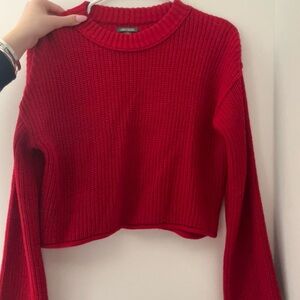 Wild Fable Red Crew Neck Sweater